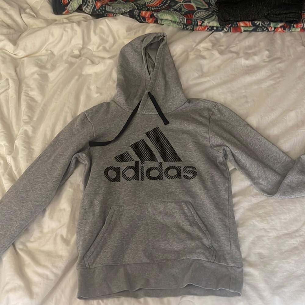 Grey adidas hoodie